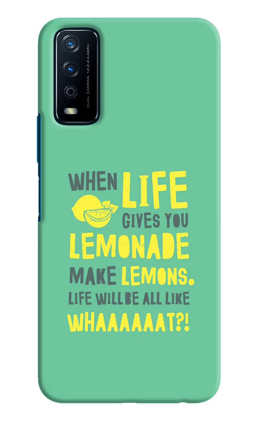 Quote Vivo Y12s Back Cover, Hard case
