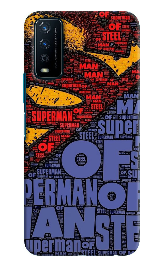 Superman Vivo Y12s Hard Case Back Cover by Casekaro