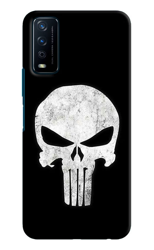 Punisher Skull Vivo Y12s Hard Case Back Cover by Casekaro
