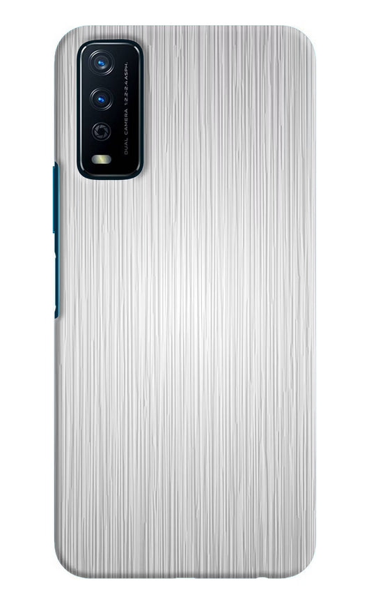 Wooden Grey Texture Vivo Y12s Hard Case Back Cover by Casekaro