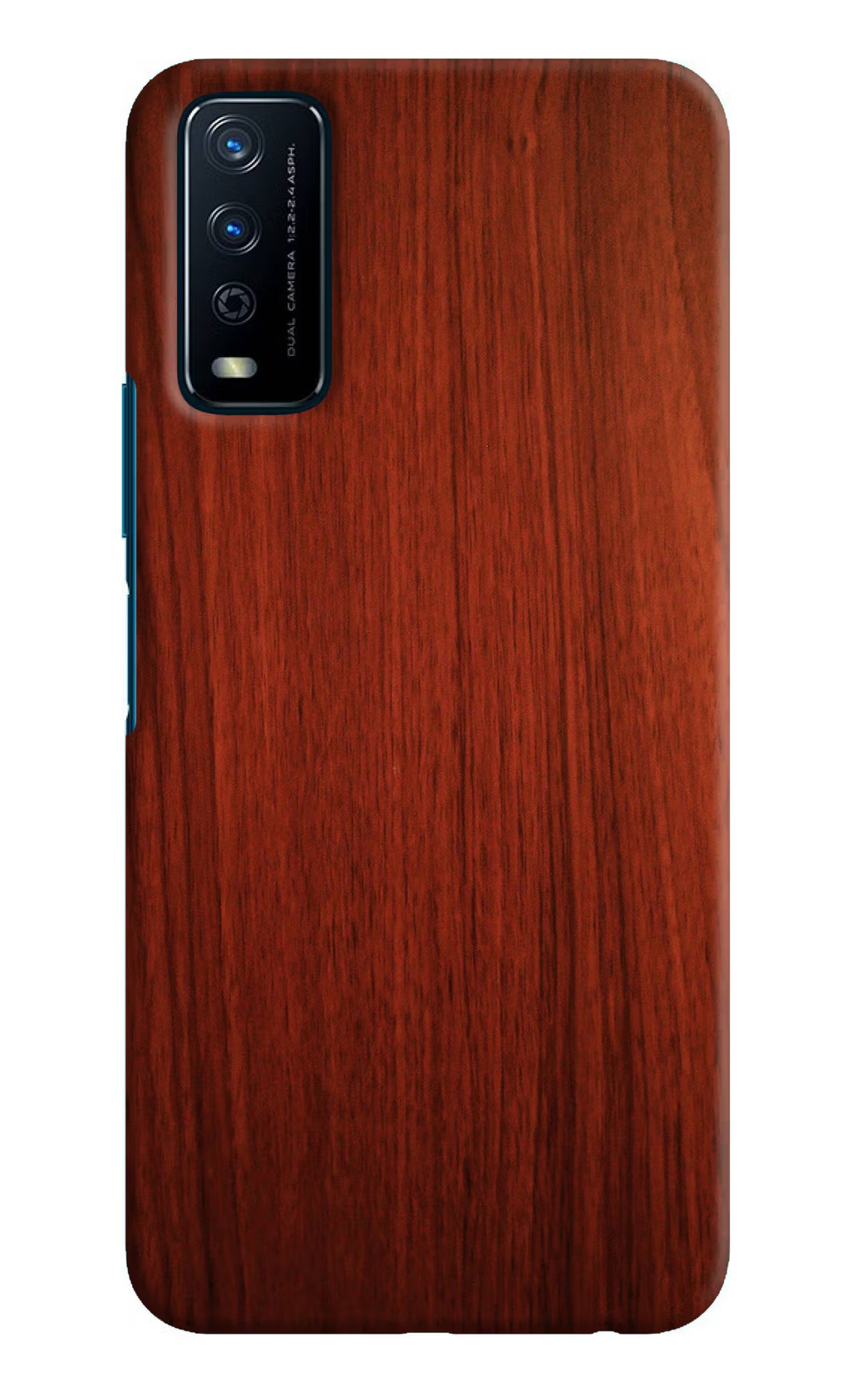Wooden Plain Pattern Vivo Y12s Hard Case Back Cover by Casekaro
