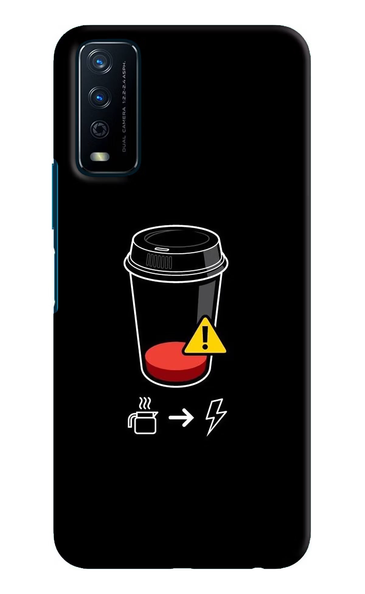 Coffee Vivo Y12s Hard Case Back Cover by Casekaro