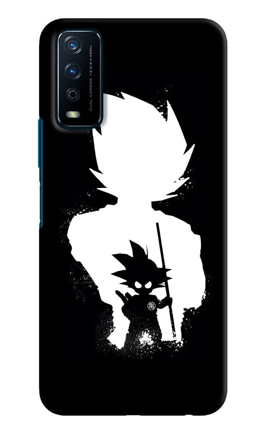 Goku Shadow Vivo Y12s Hard Case Back Cover by Casekaro