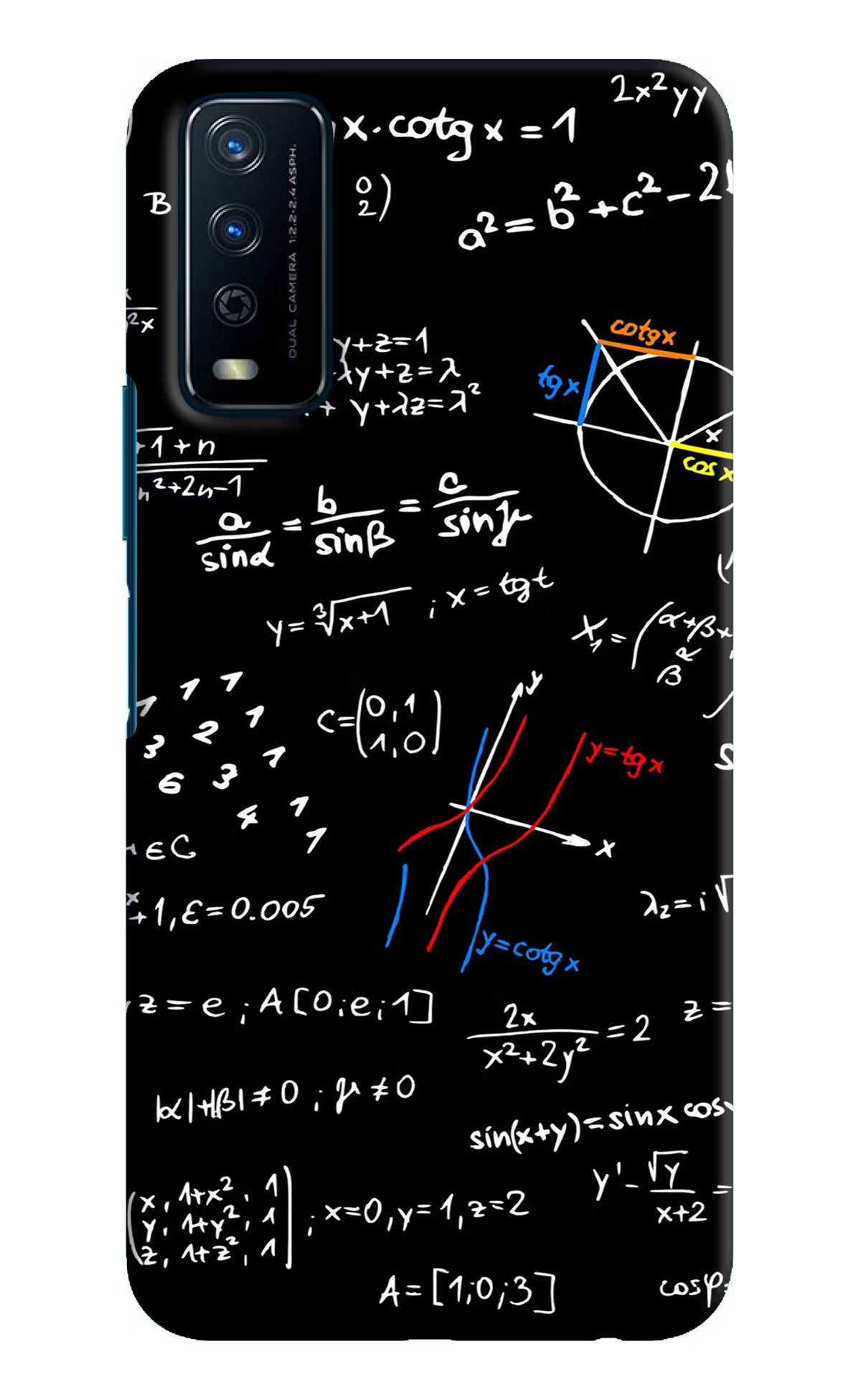 Mathematics Formula Vivo Y12s Hard Case Back Cover by Casekaro