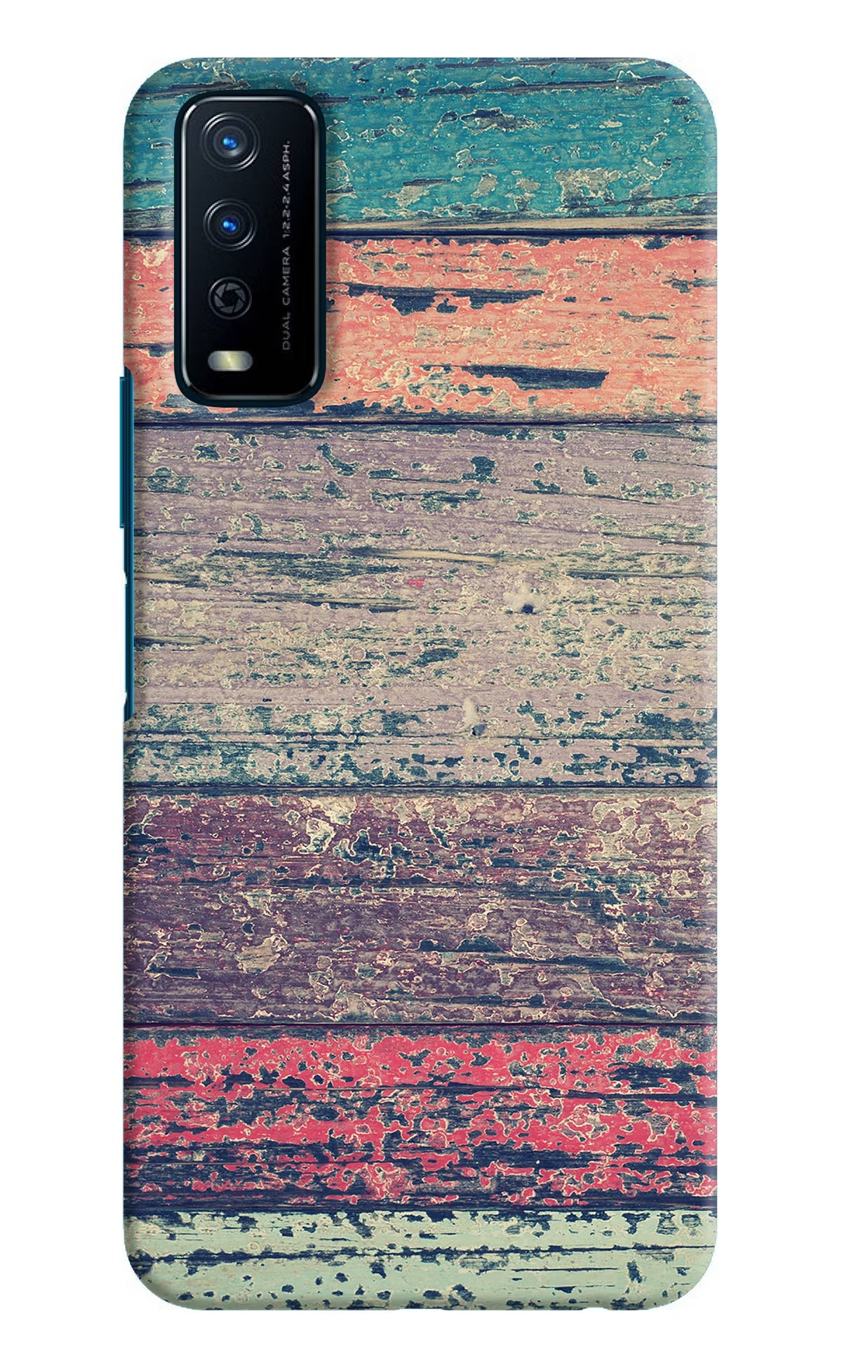 Colourful Wall Vivo Y12s Hard Case Back Cover by Casekaro