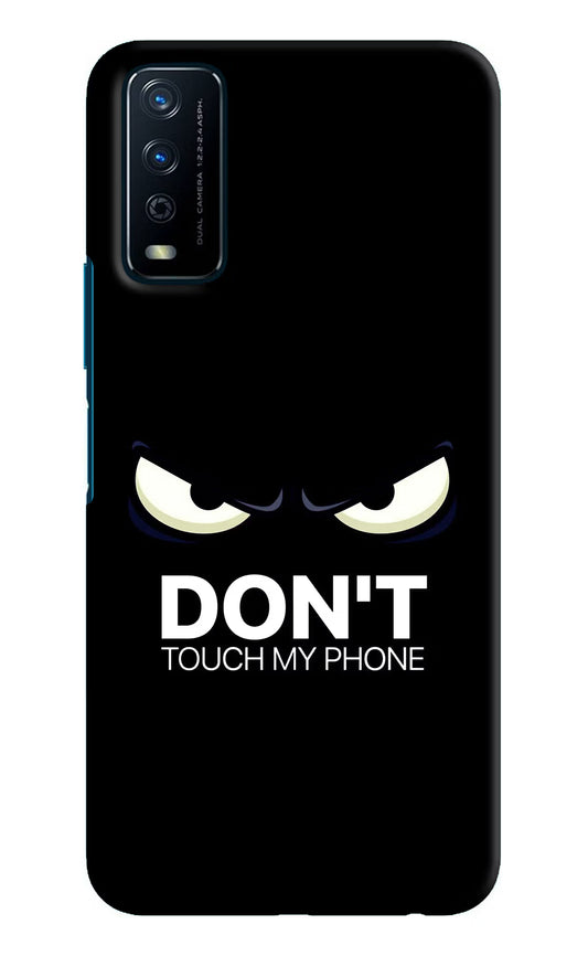 Don'T Touch My Phone Vivo Y12s Hard Case Back Cover by Casekaro