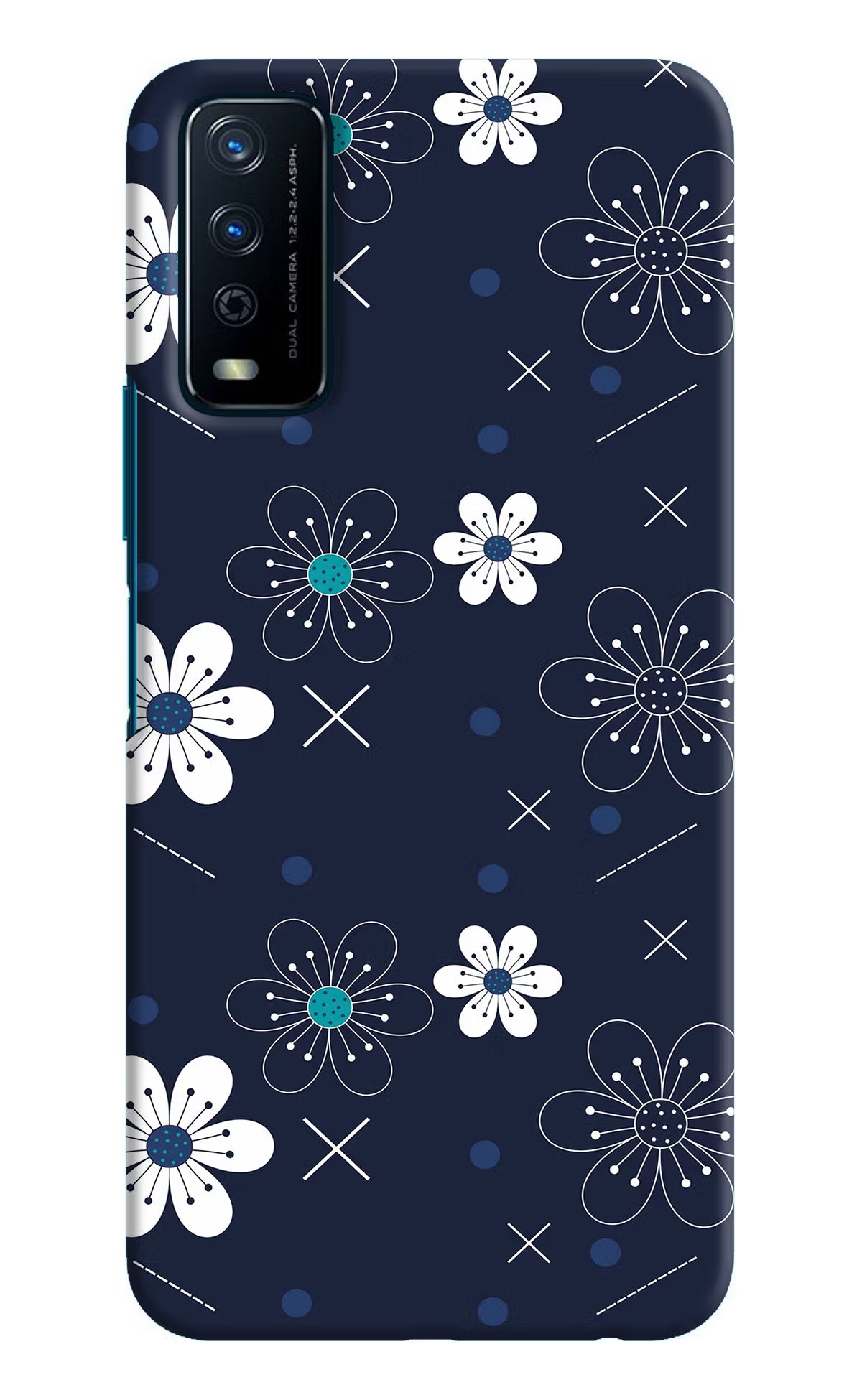 Flowers Vivo Y12s Hard Case Back Cover by Casekaro