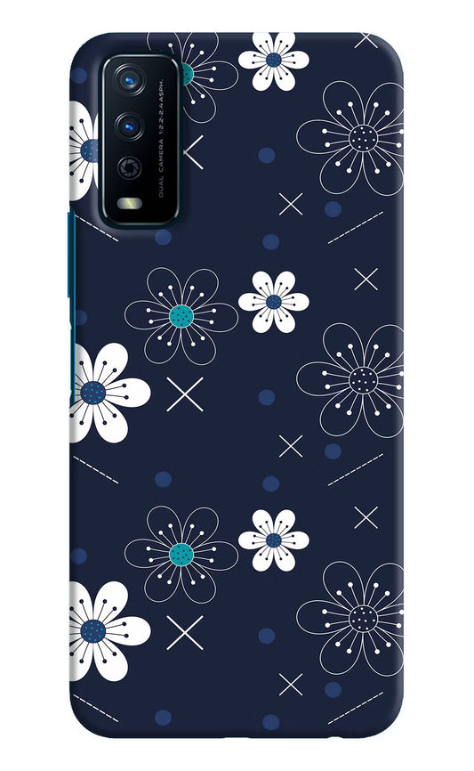 Flowers Vivo Y12s Hard Case Back Cover by Casekaro