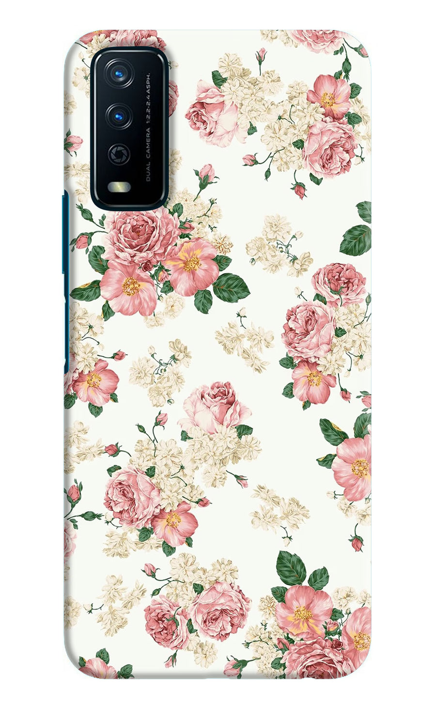 Flowers Vivo Y12s Back Cover, Hard case