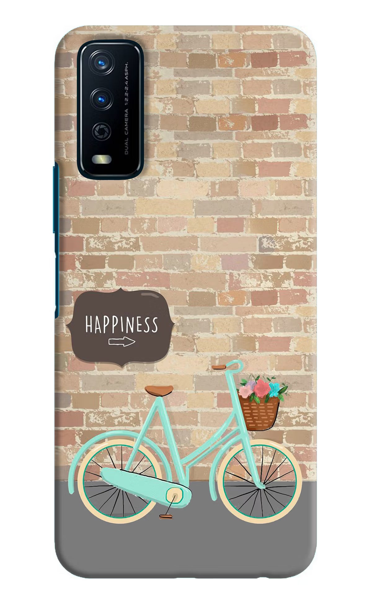 Happiness Artwork Vivo Y12s Hard Case Back Cover by Casekaro