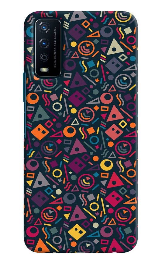 Geometric Abstract Vivo Y12s Hard Case Back Cover by Casekaro