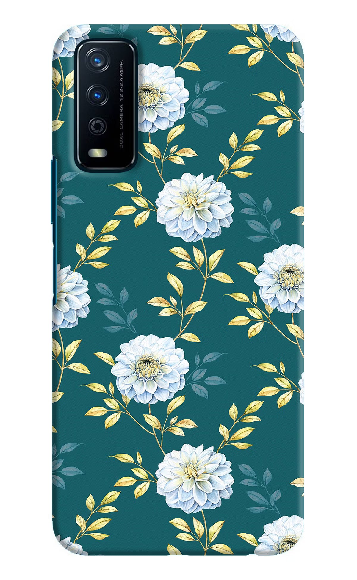 Flowers Vivo Y12s Hard Case Back Cover by Casekaro