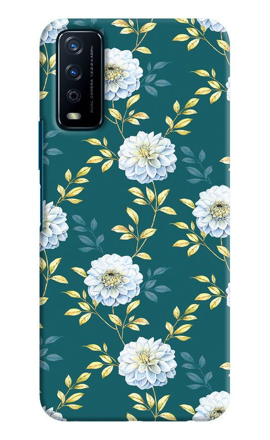 Flowers Vivo Y12s Hard Case Back Cover by Casekaro