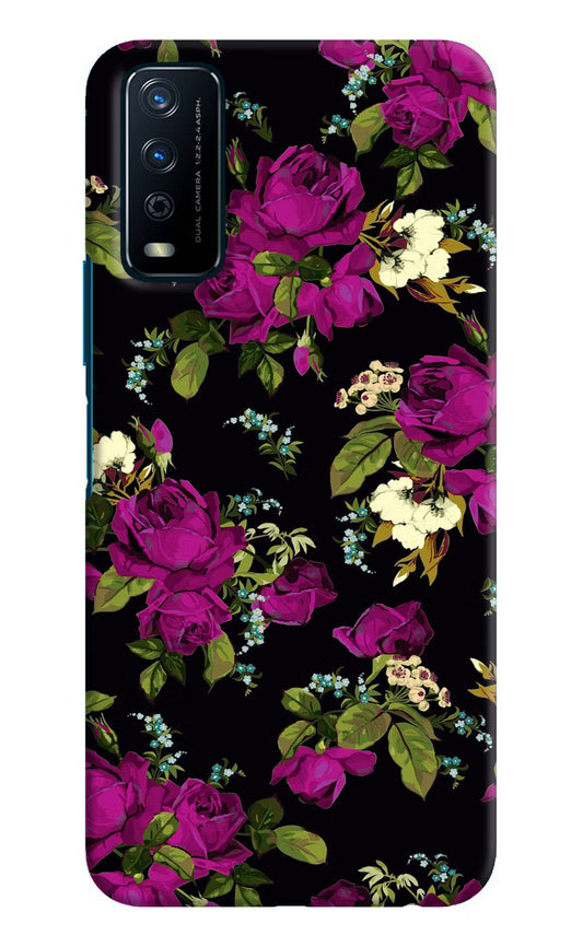 Flowers Vivo Y12s Hard Case Back Cover by Casekaro