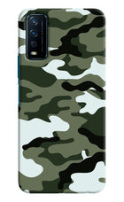 Camouflage Vivo Y12s Hard Case Back Cover by Casekaro