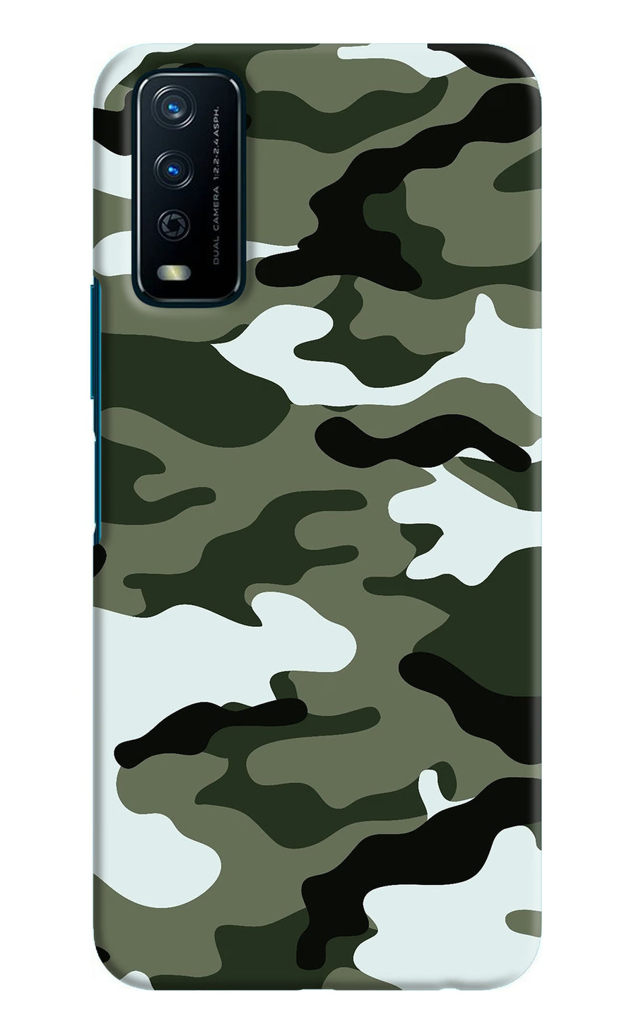 Camouflage Vivo Y12s Back Cover, Hard case