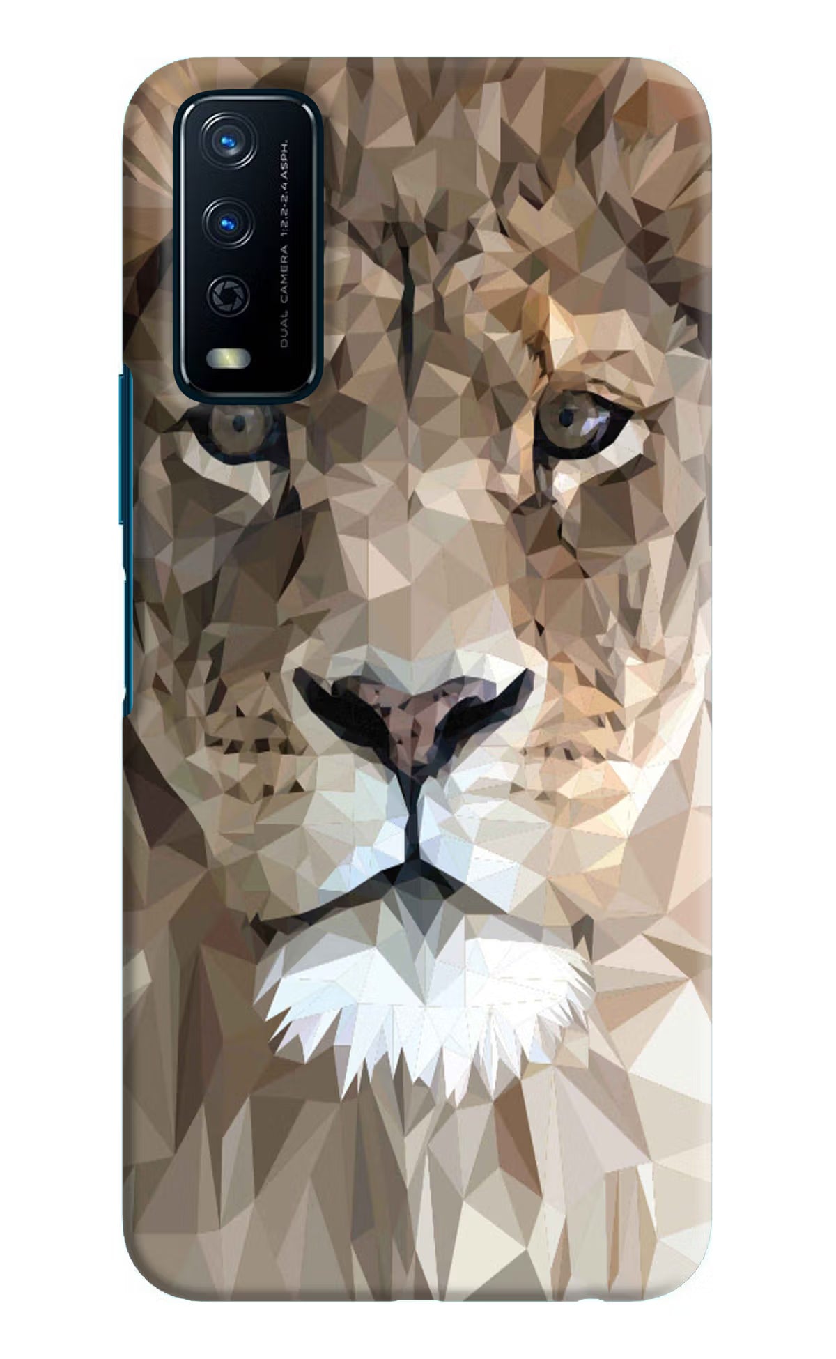 Lion Art Vivo Y12s Hard Case Back Cover by Casekaro