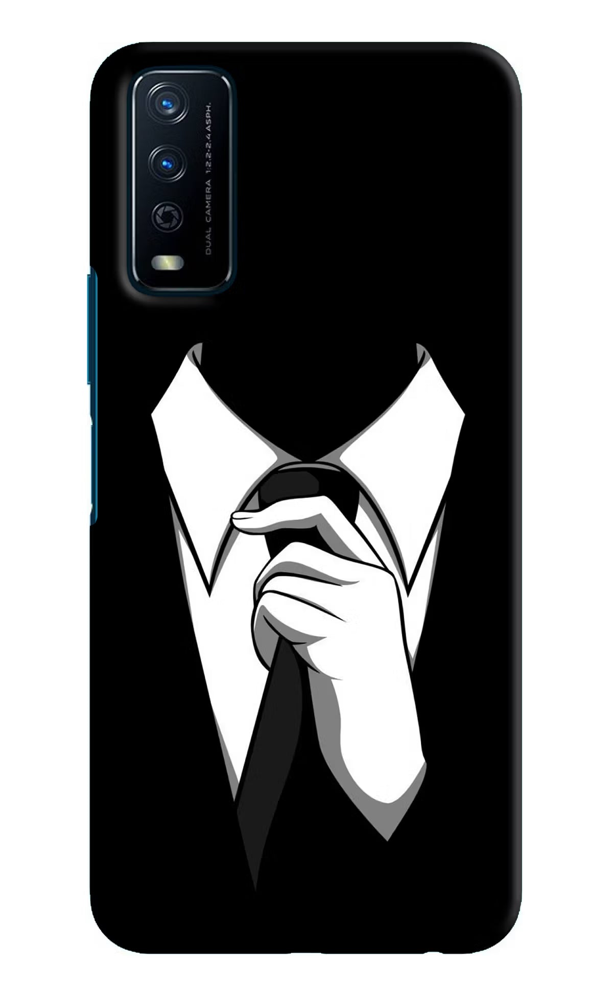 Black Tie Vivo Y12s Hard Case Back Cover by Casekaro