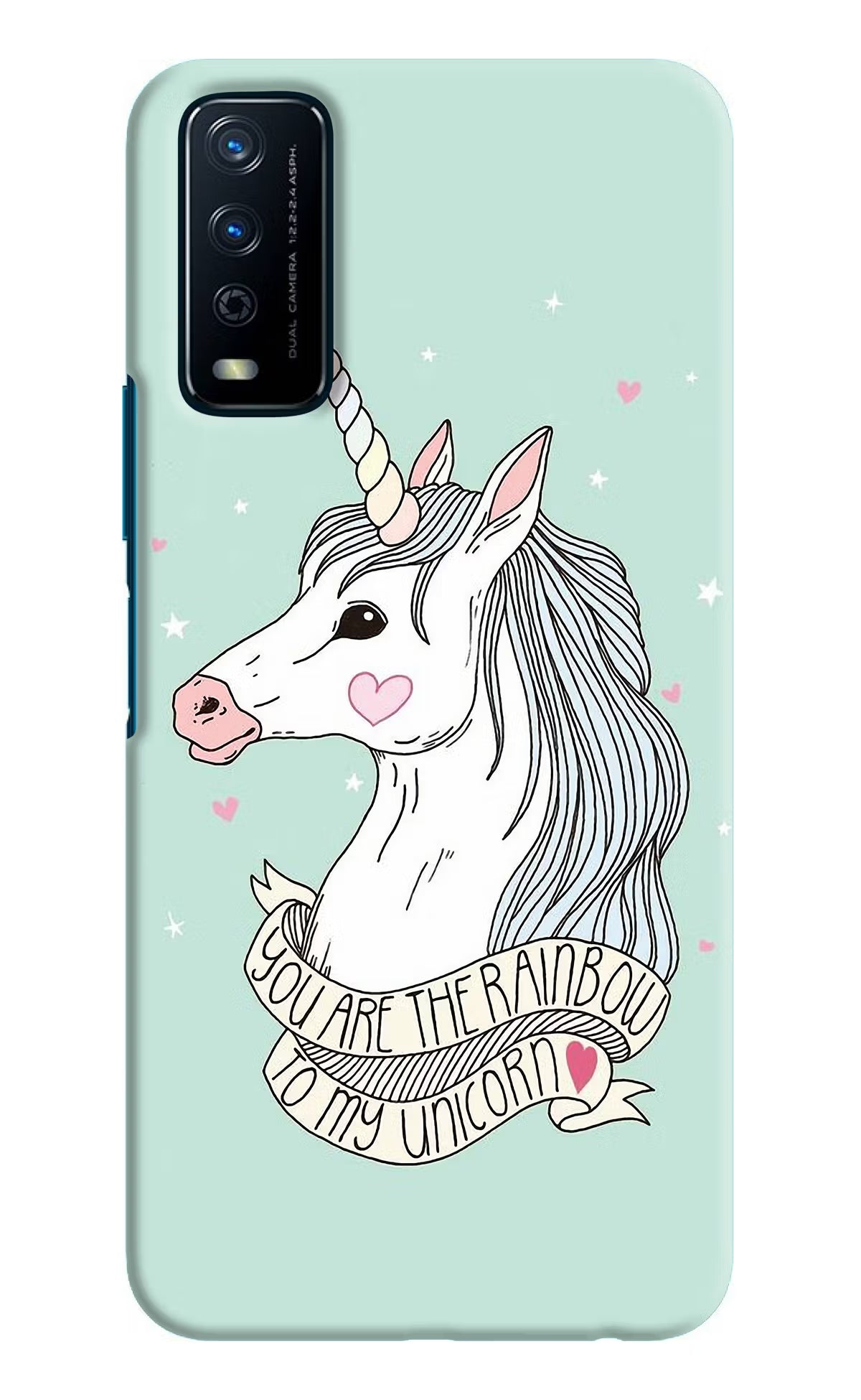 Unicorn Wallpaper Vivo Y12s Hard Case Back Cover by Casekaro