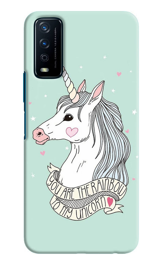 Unicorn Wallpaper Vivo Y12s Hard Case Back Cover by Casekaro