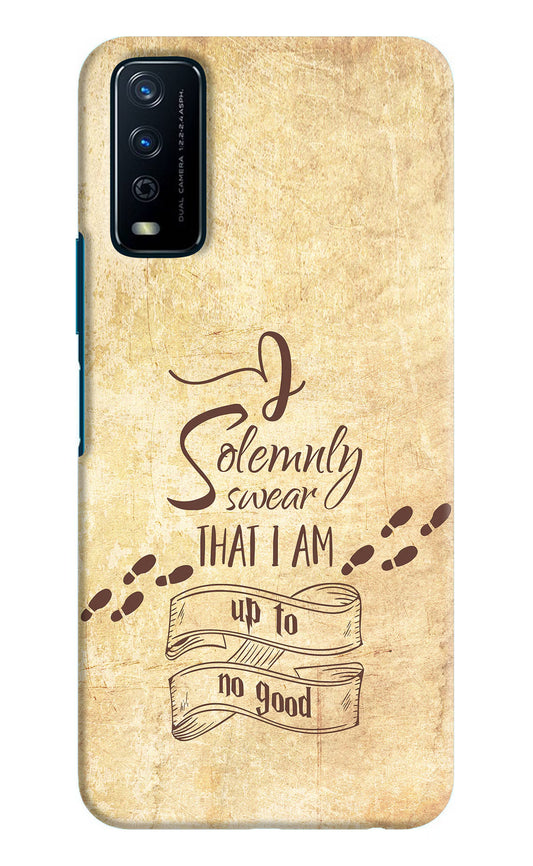 I Solemnly swear that i up to no good Vivo Y12s Hard Case Back Cover by Casekaro