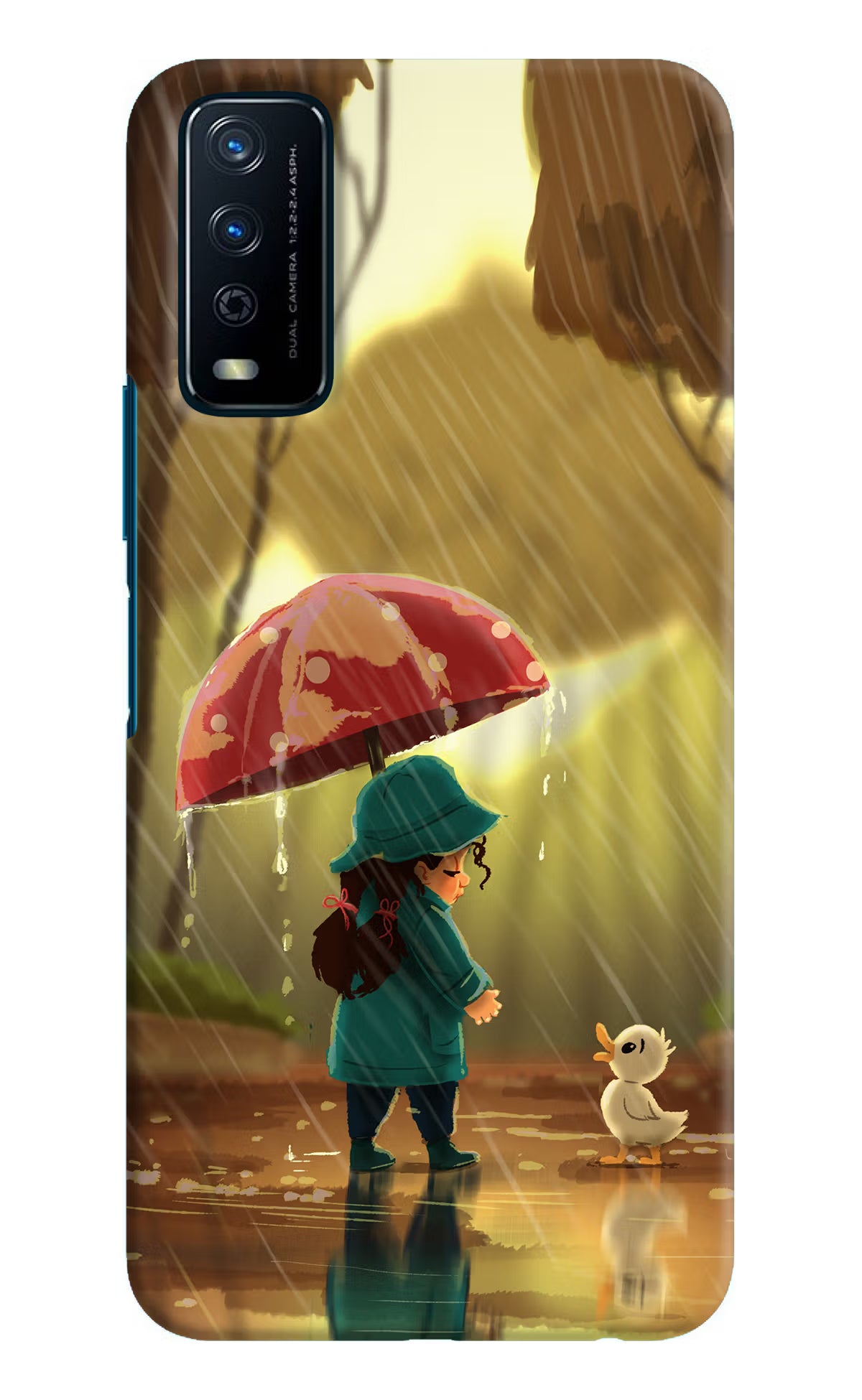 Rainy Day Vivo Y12s Hard Case Back Cover by Casekaro