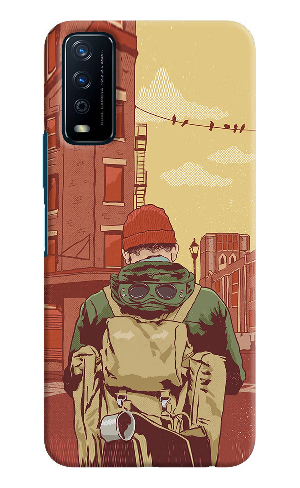 Adventurous Vivo Y12s Hard Case Back Cover by Casekaro