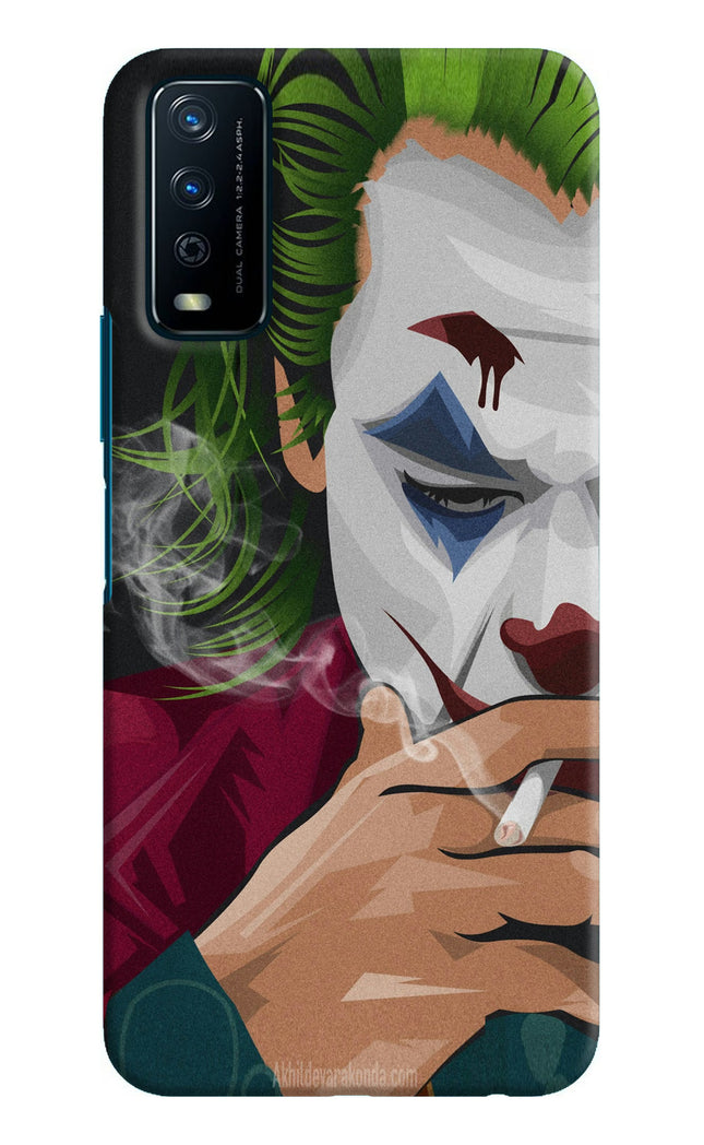 Joker Smoking Vivo Y12s Hard Case Back Cover by Casekaro