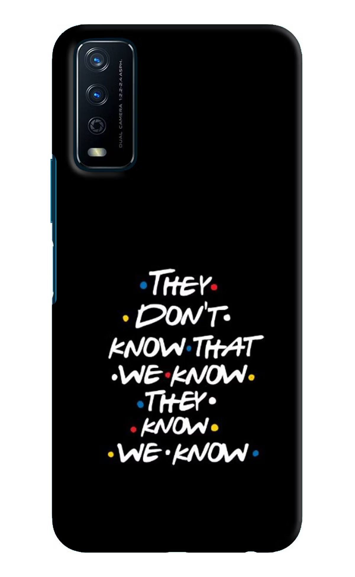 FRIENDS Dialogue Vivo Y12s Hard Case Back Cover by Casekaro