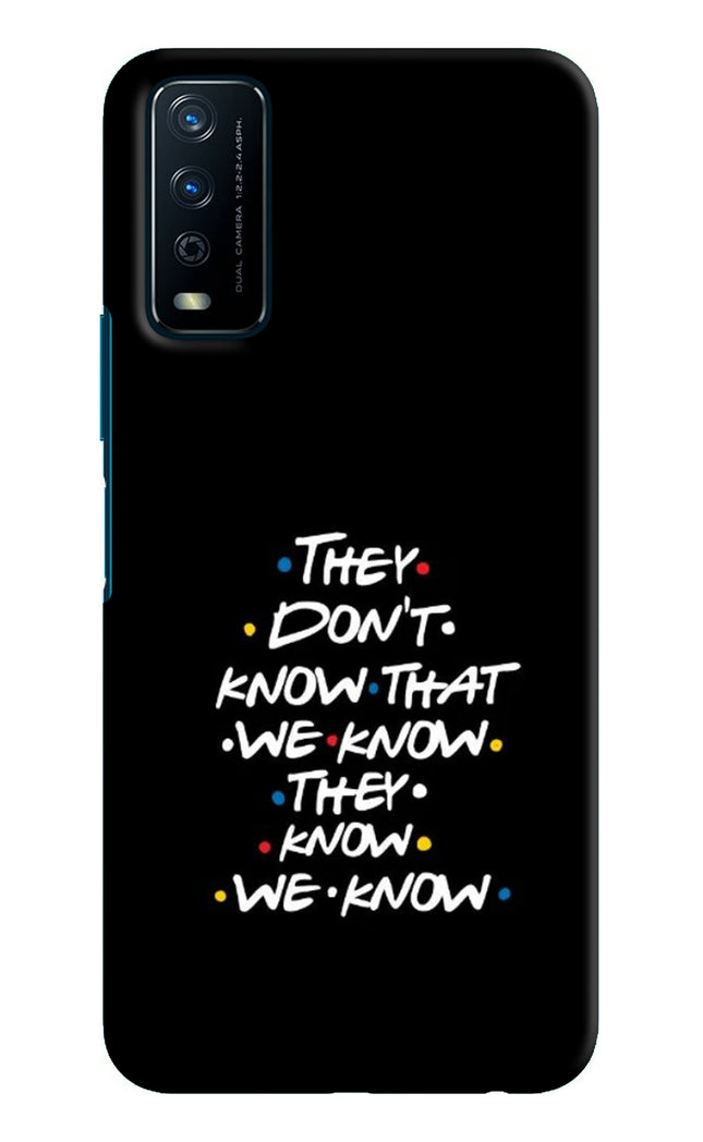 FRIENDS Dialogue Vivo Y12s Hard Case Back Cover by Casekaro