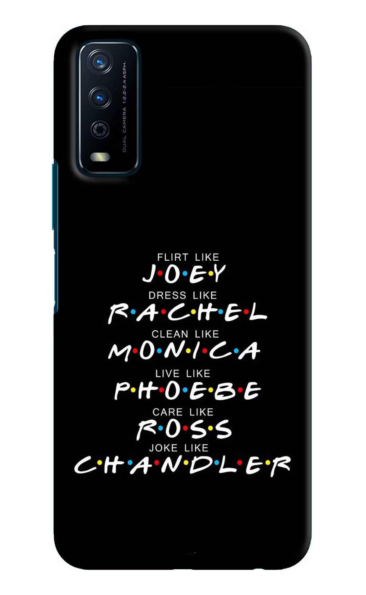 FRIENDS Character Vivo Y12s Hard Case Back Cover by Casekaro