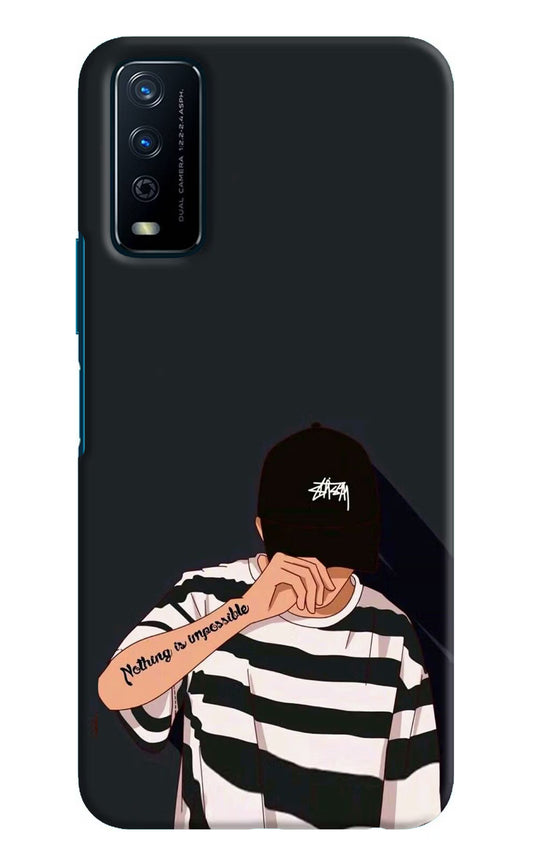 Aesthetic Boy Vivo Y12s Hard Case Back Cover by Casekaro