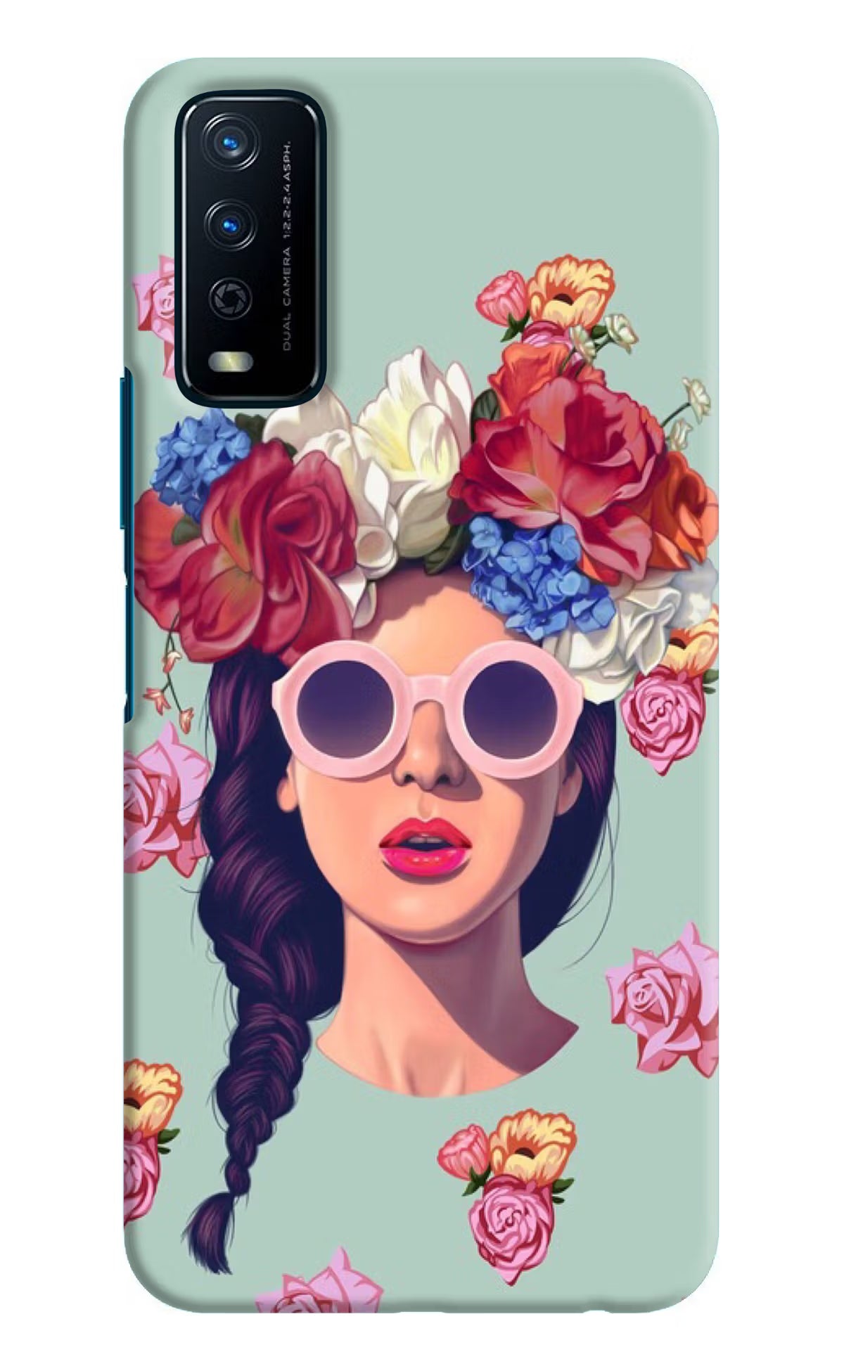 Pretty Girl Vivo Y12s Hard Case Back Cover by Casekaro