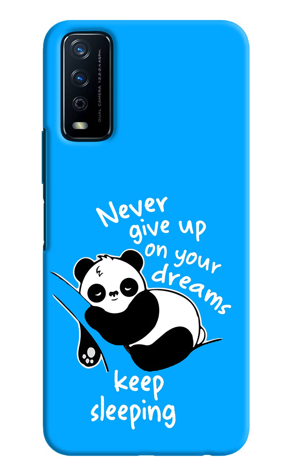 Keep Sleeping Vivo Y12s Hard Case Back Cover by Casekaro