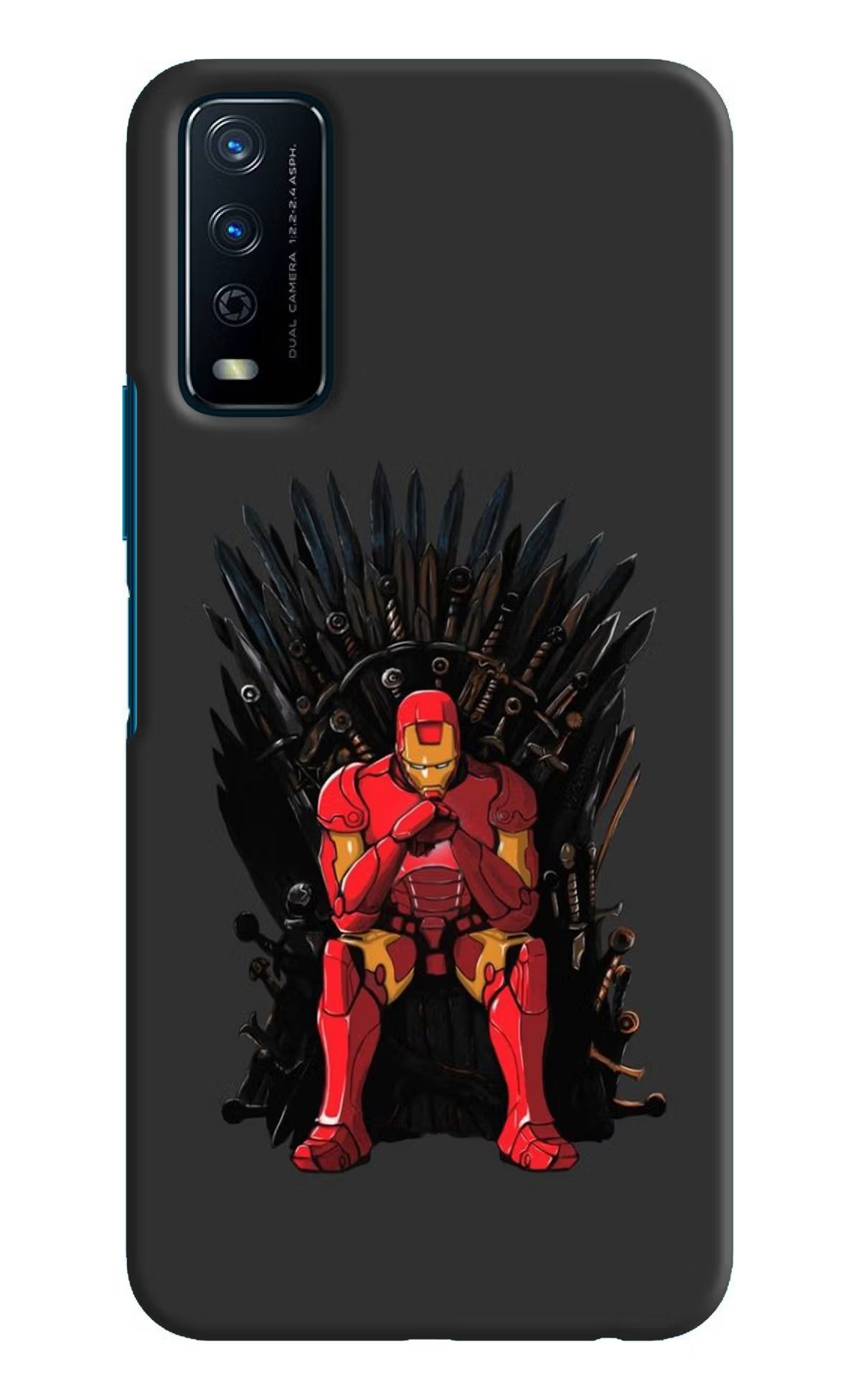 Ironman Throne Vivo Y12s Hard Case Back Cover by Casekaro