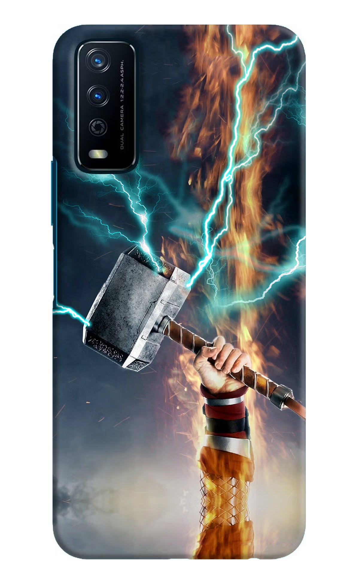 Thor Hammer Mjolnir Vivo Y12s Hard Case Back Cover by Casekaro