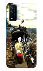 Ride More Worry Less Vivo Y12s Hard Case Back Cover by Casekaro