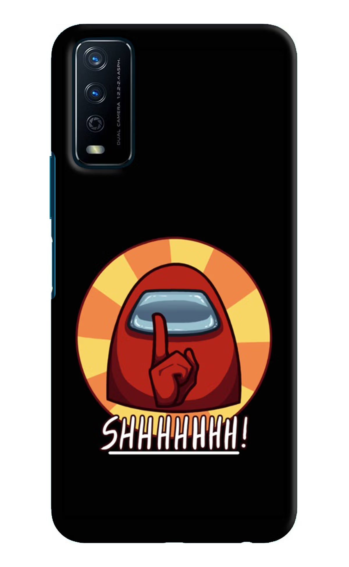 Among Us Shhh! Vivo Y12s Hard Case Back Cover by Casekaro