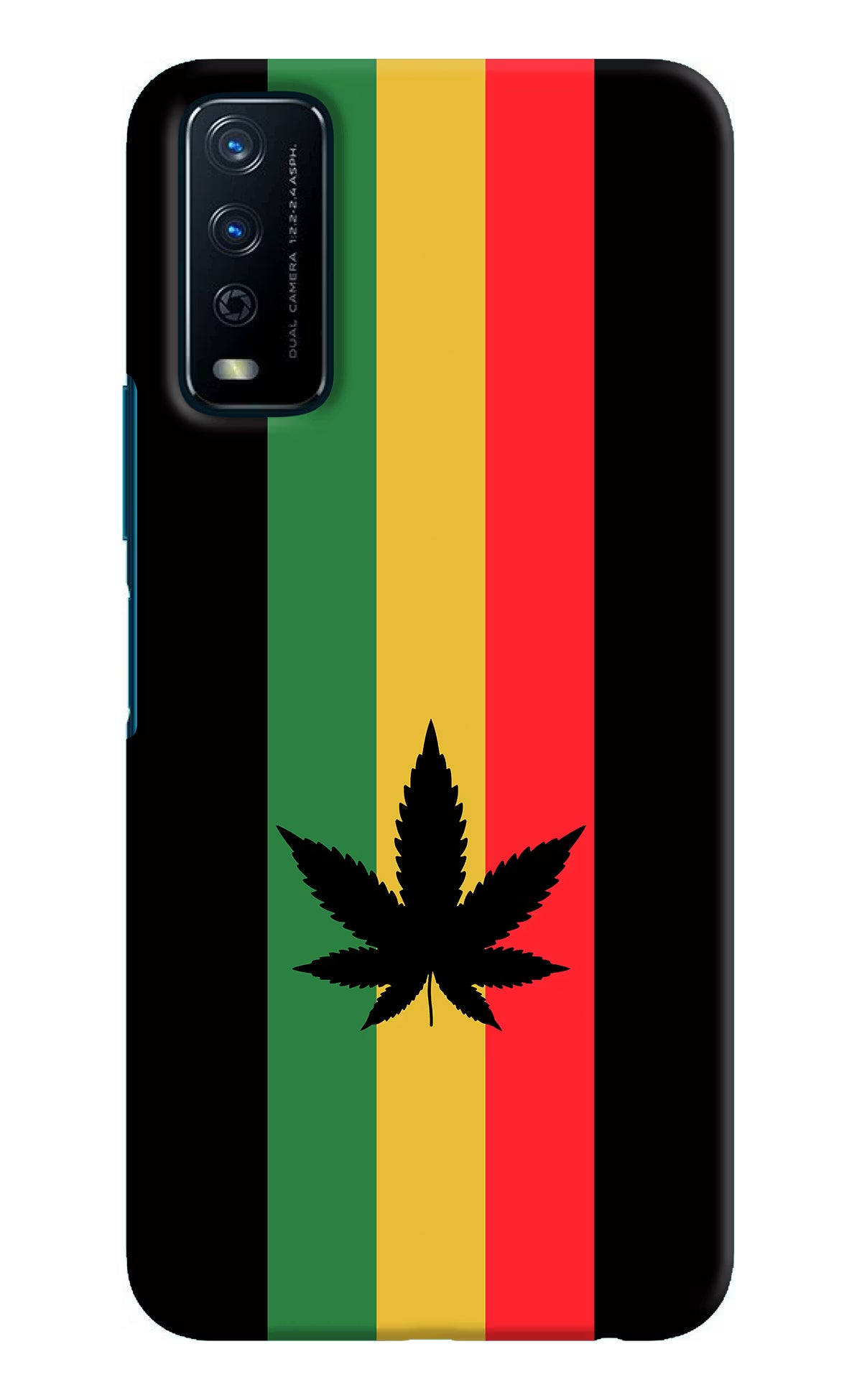Weed Flag Vivo Y12s Hard Case Back Cover by Casekaro