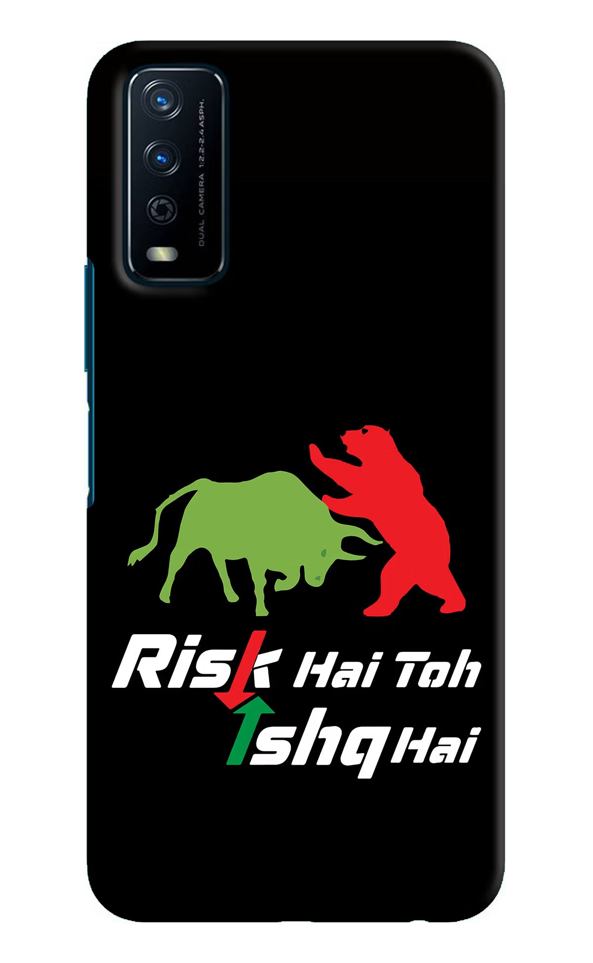 Risk Hai Toh Ishq Hai Vivo Y12s Hard Case Back Cover by Casekaro