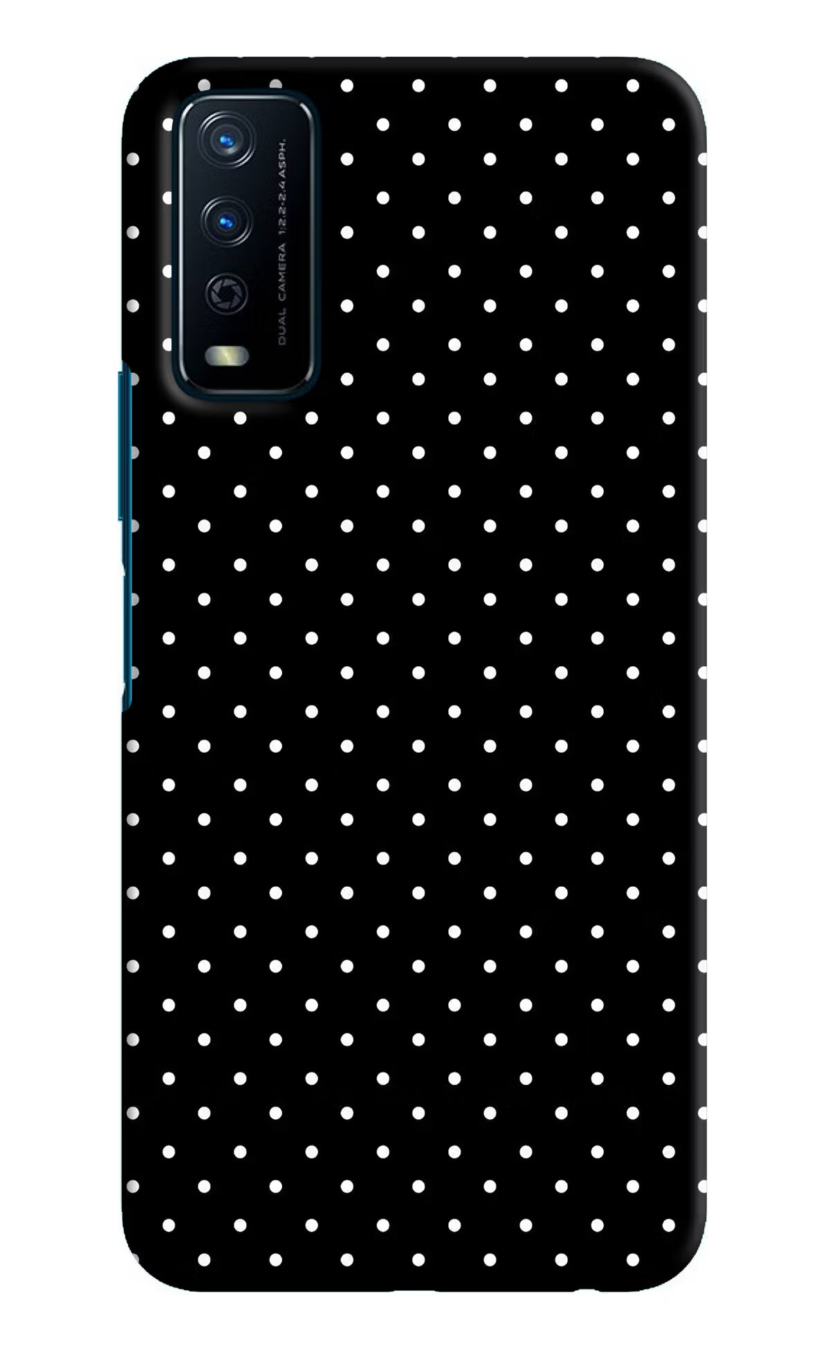 White Dots Vivo Y12s Hard Case Back Cover by Casekaro
