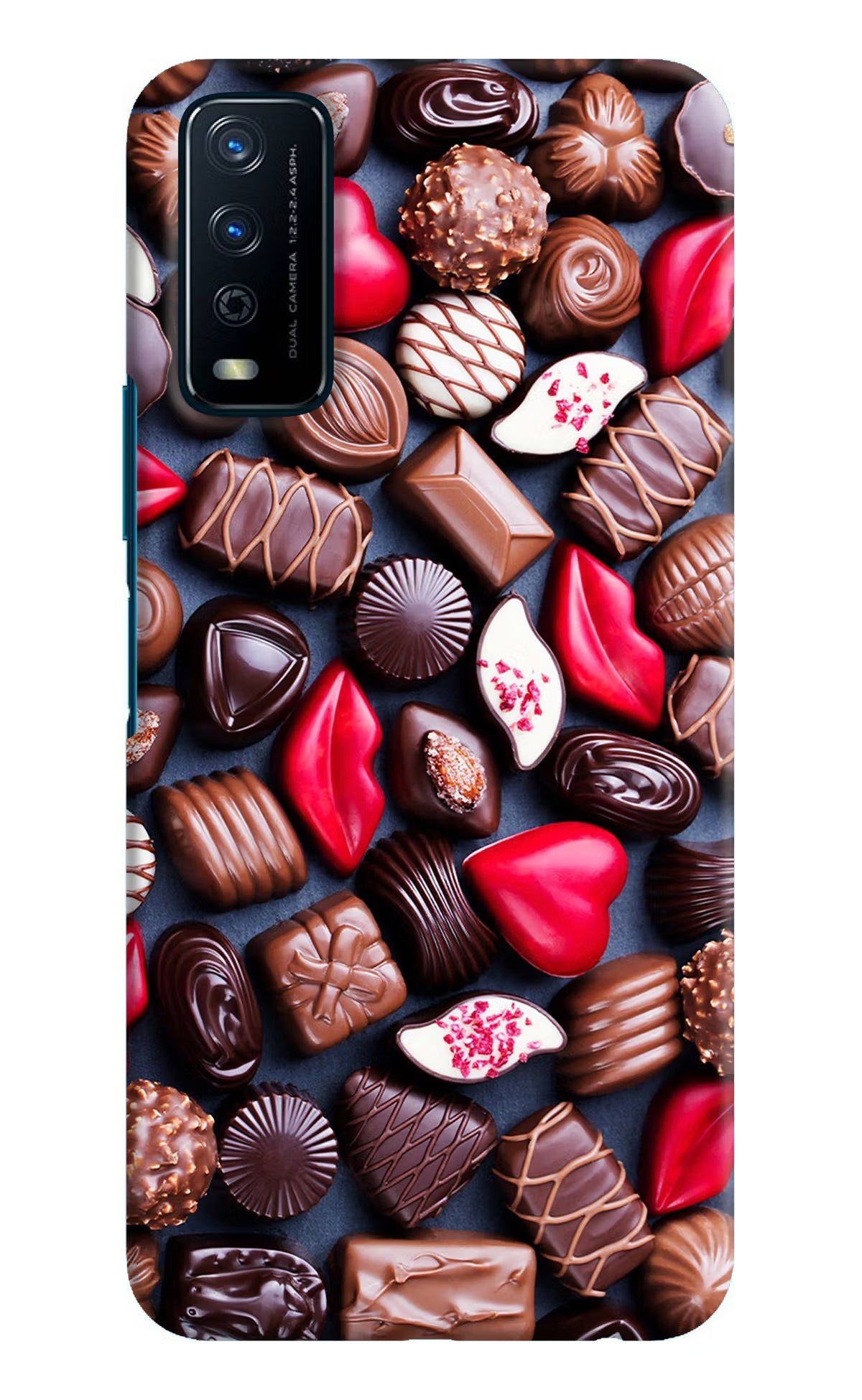 Chocolates Vivo Y12s Hard Case Back Cover by Casekaro