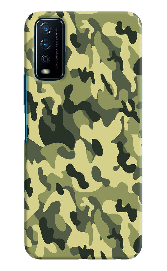 Camouflage Vivo Y12s Hard Case Back Cover by Casekaro