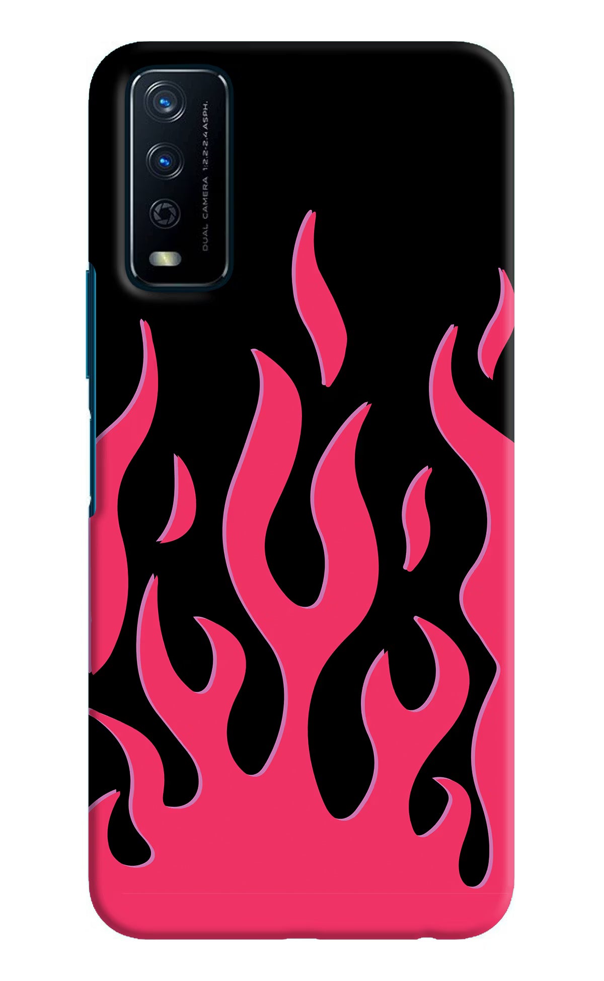 Fire Flames Vivo Y12s Hard Case Back Cover by Casekaro