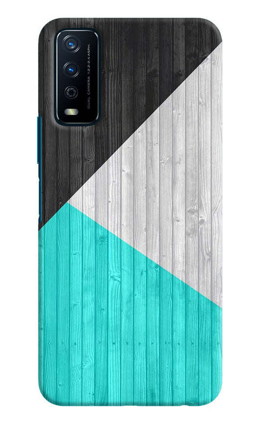 Wooden Abstract Vivo Y12s Hard Case Back Cover by Casekaro