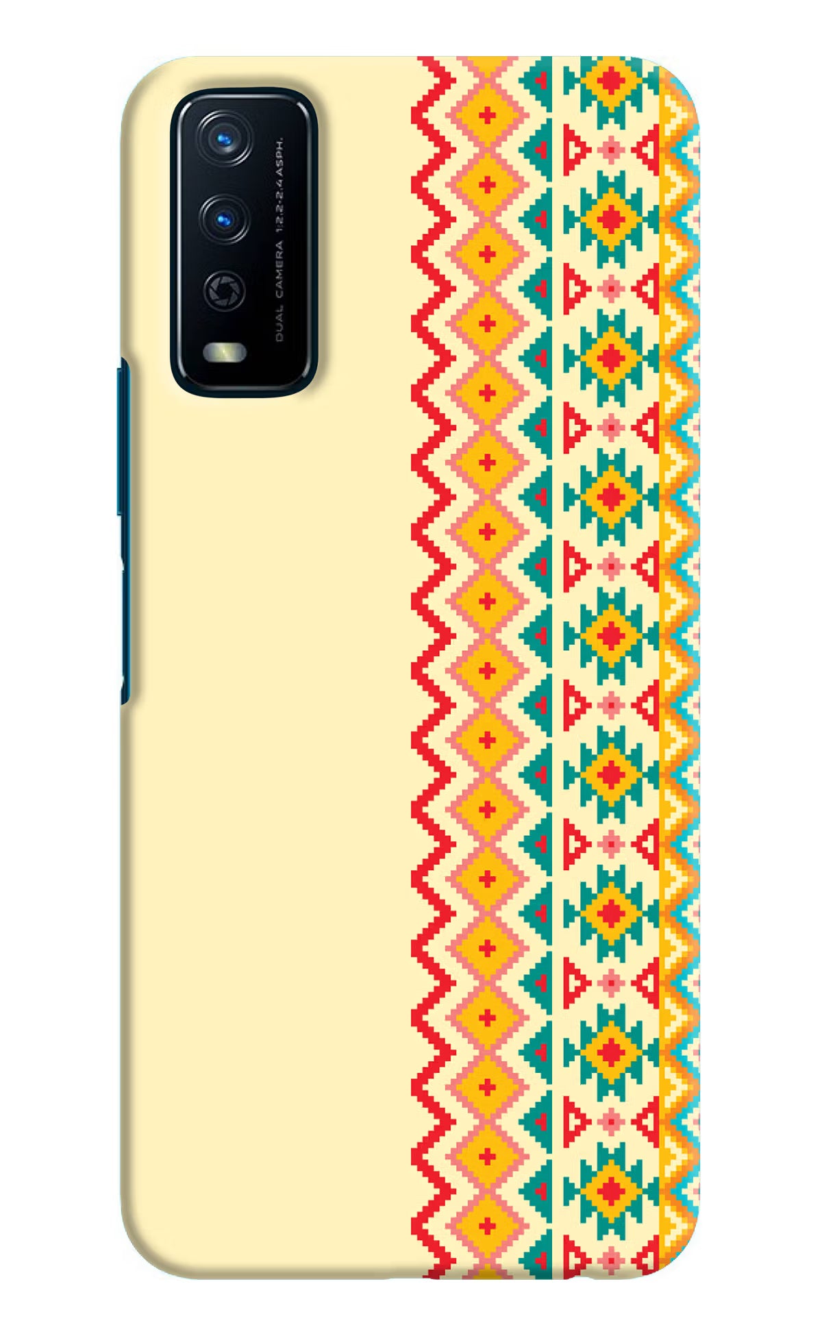 Ethnic Seamless Vivo Y12s Hard Case Back Cover by Casekaro