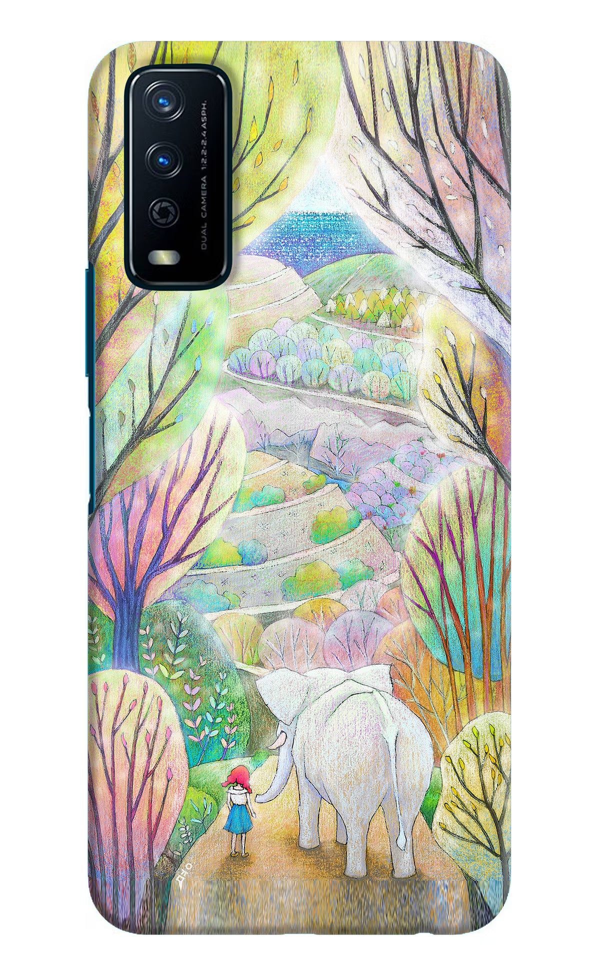 Nature Painting Vivo Y12s Hard Case Back Cover by Casekaro