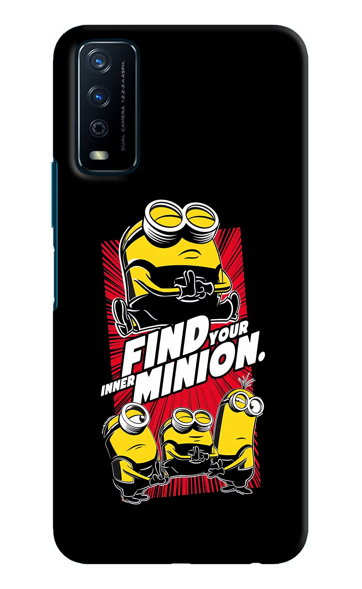 Find your inner Minion Vivo Y12s Hard Case Back Cover by Casekaro