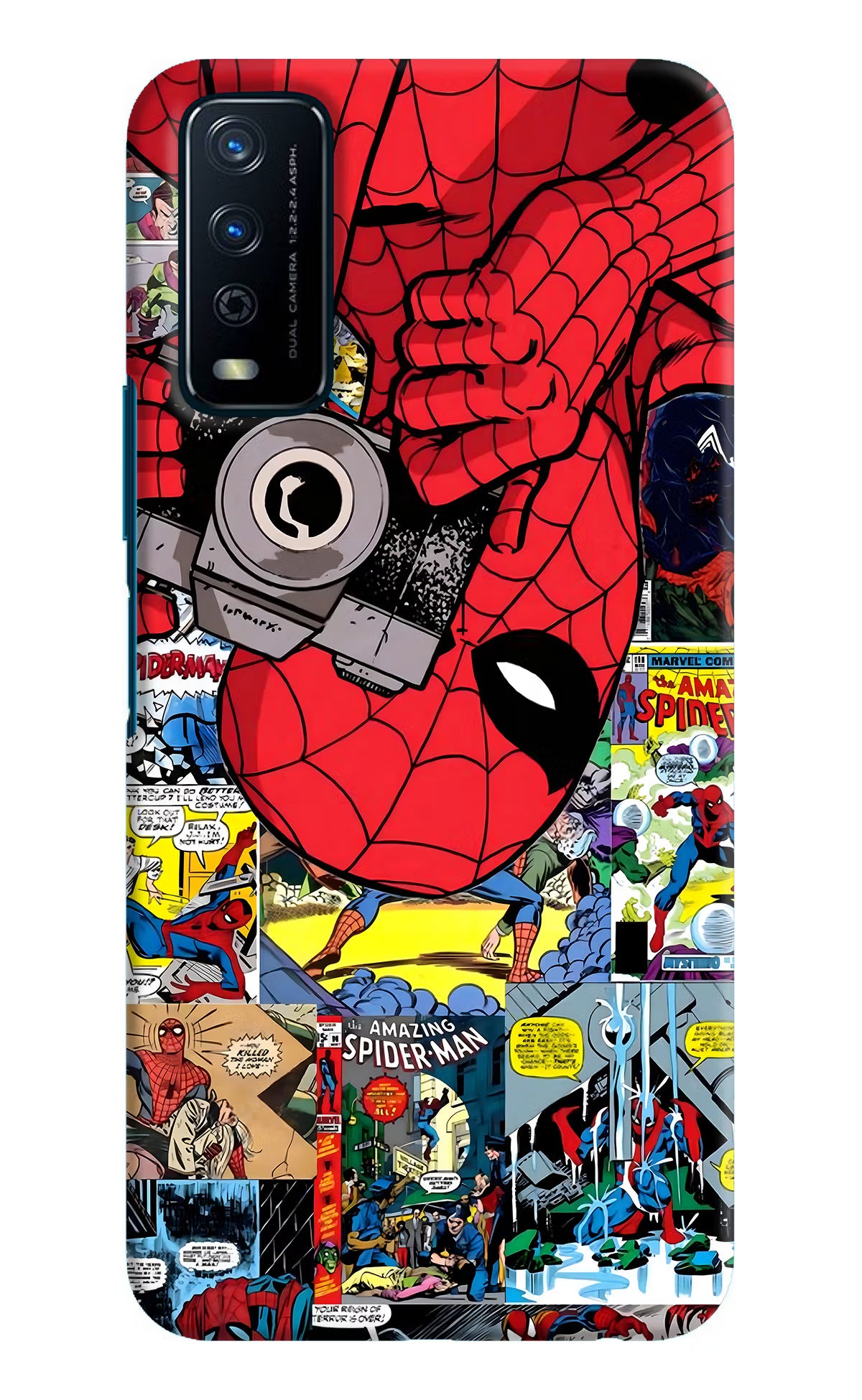 Spider Man Vivo Y12s Hard Case Back Cover by Casekaro