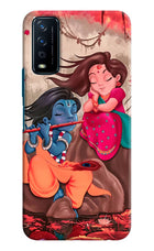 Radhe Krishna Vivo Y12s Hard Case Back Cover by Casekaro
